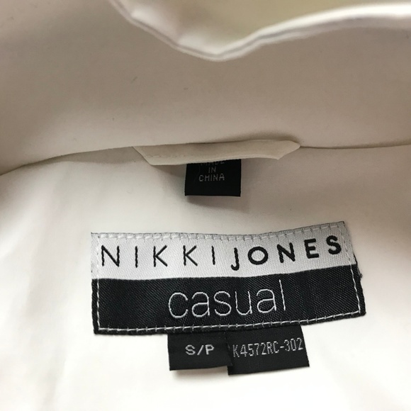 Nikki Jones Women's Quinn Jacket Cotton Blend Sz S - Picture 7 of 8